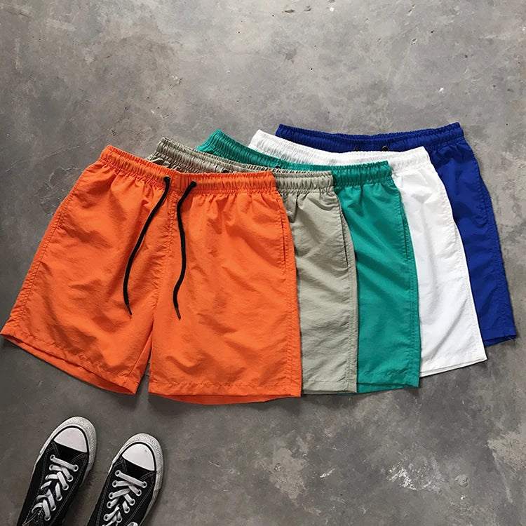 Customized Logo Solid Plain Men Swim Trunks Summer Shorts Men Beach Shorts Swimwear Beach Shorts for Men