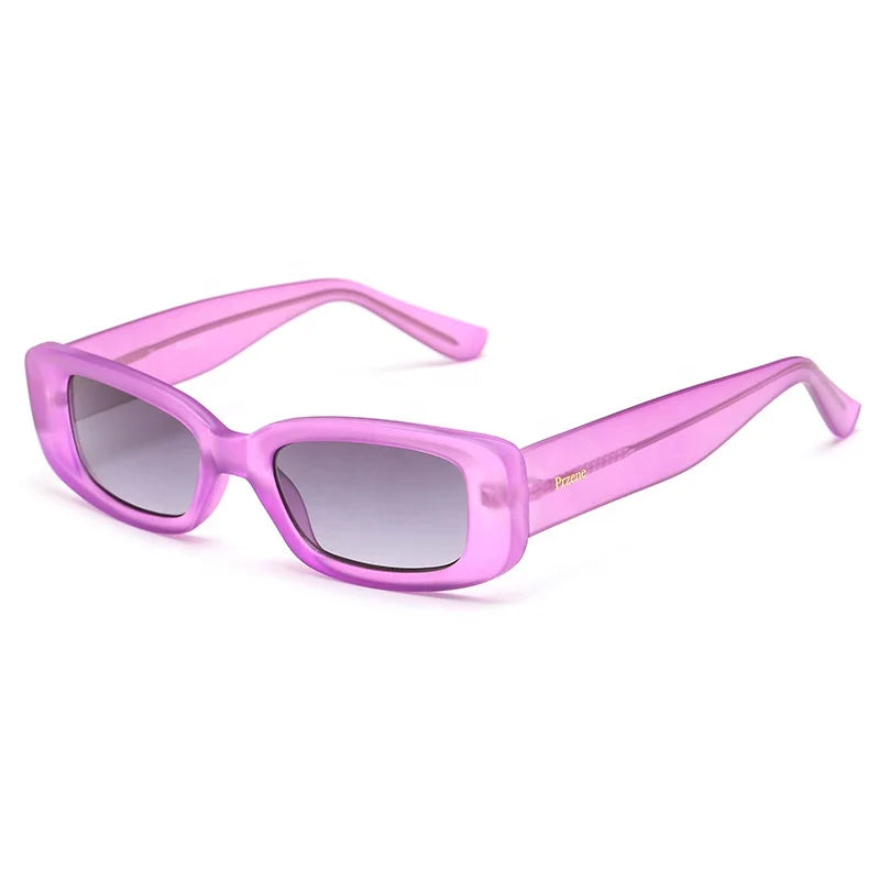 New Luxury Trendy Custom Retro Sunglasses Fashion Classical Vintage Shades Rectangle Square Small Frame Sunglasses