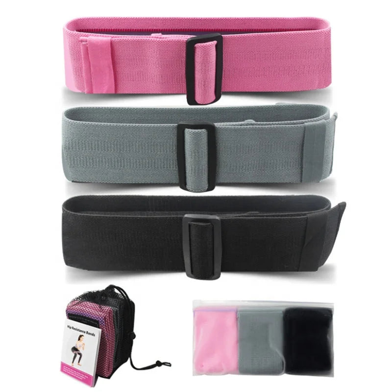 Workout Resistance Bands for Legs and Butt with Adjustable Length Exercise Bands Fabric Resistance Bands for Women