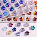 Lan Guang Plum Blossom Strass Crystal Loose Point Back Glass Rhinestones for DIY Nail Art Necklace Accessories