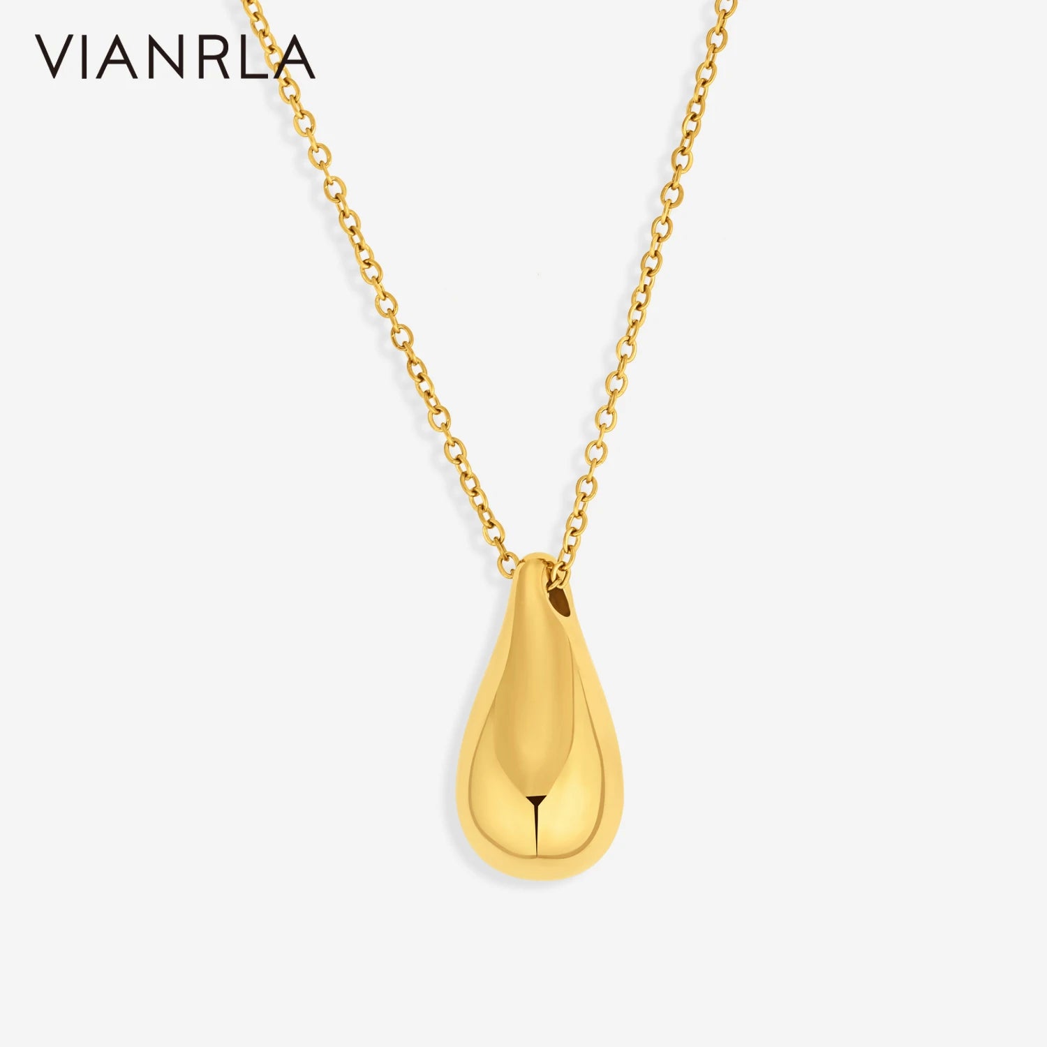 VIANRLA Stainless Steel Waterproof Drop Jewelry Daily Simple Design for Girl Party Customized Logo