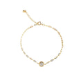 New Arrival 18k Real Gold Bracelet Classic Fashionable Design 18K Genuine Gold Diamond Pendant Bracelet