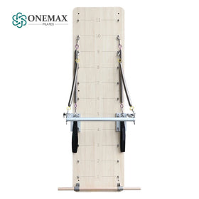 ONEMAX Pilates Wall Unit with Push-thru Bar Springboard-Wood Material Durable Studio Equipment Body Building