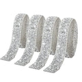 1Yard Self Adhesive Resin Rhinestone Ribbon Diamond Ribbon Crystal Roll Glitter Diamond Belt Bling for DIY Art Craft
