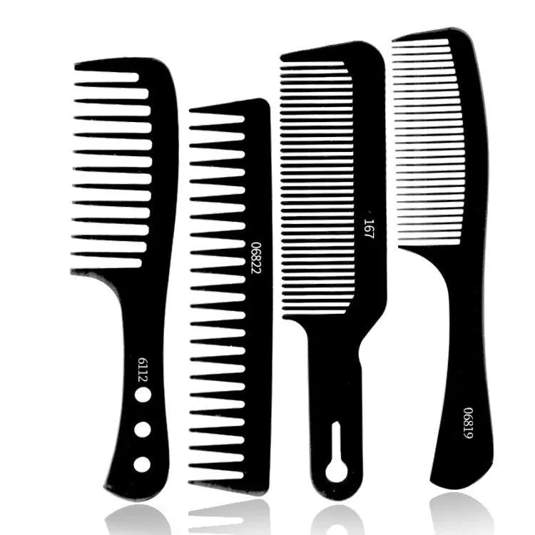 Factory Price Wholesale Solid Durable Thickened Wide Tooth Plastic Hair Comb with PC Ionic Handle for Salon & Home Use
