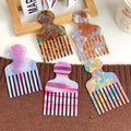 YJL New Design Colorful Acetate Anti-static Comb Exquisite Retro Girls Comb Leopard Acetate Comb for Women