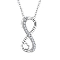 2024 Fine Wholesale European Jewelry 925 Sterling Silver CZ Custom Jewelry Number 8 925 Sterling Silver Necklaces for Women