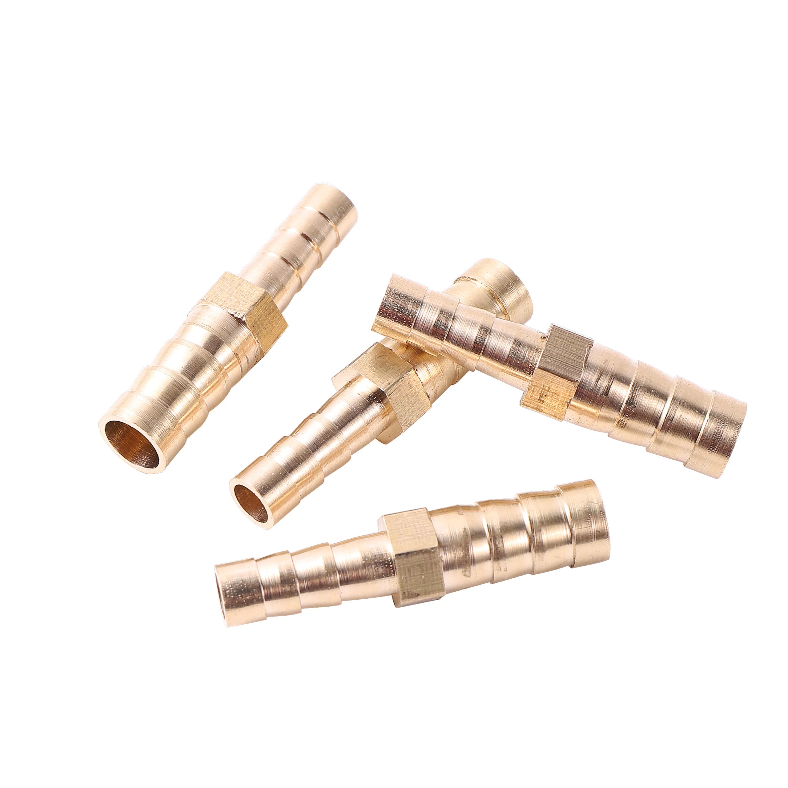 Garden Irrigation Water Hose Pipe Joint Brass Hose Fitting 6mm to 8mm Barbed Reducer Connector Brass Coupling Adapter