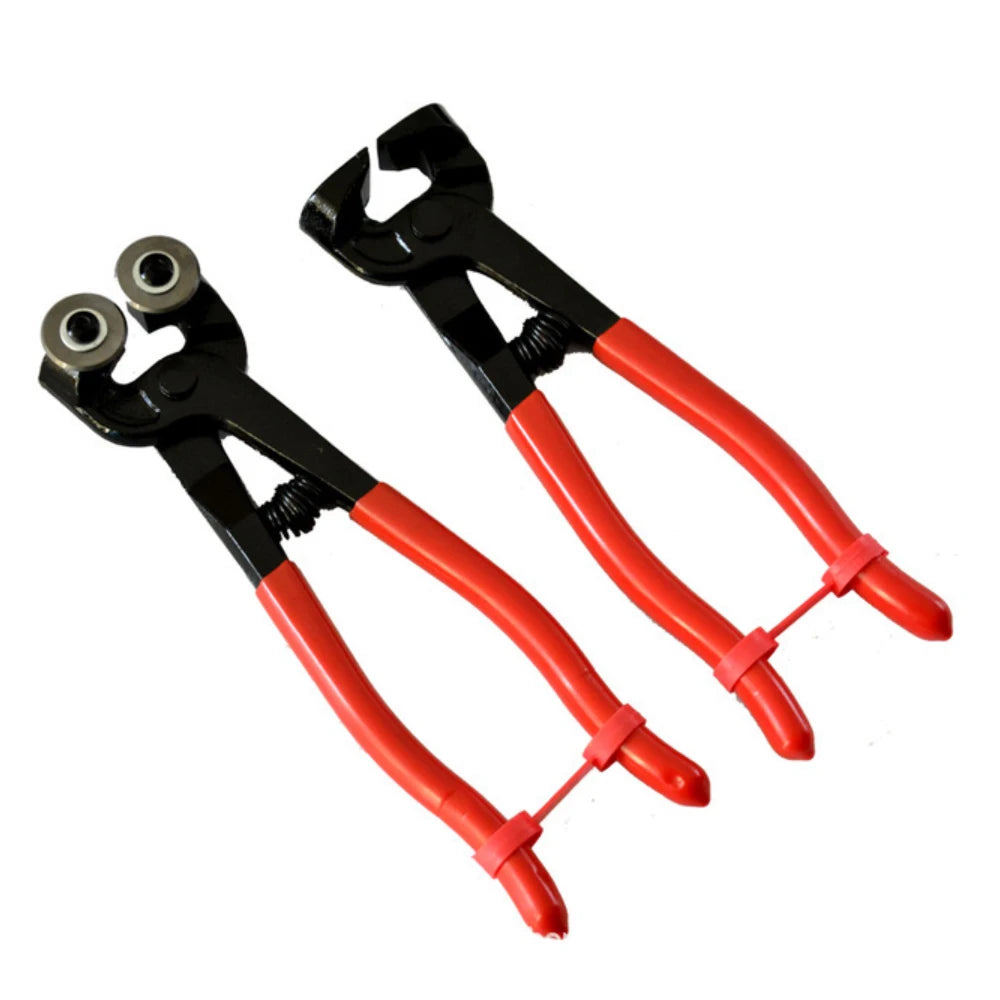 Mosaic Tools 200mm Heavy Duty Stained Glass Mosaic Cut Nippers Ceramic Tile Cutter Wheeled Plier Tool
