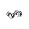 CraftWolf African Fine Jewelry Stainless Steel Screw Vintage Stud Earrings Vintage Silver Steel Nut Stud Earrings Unisex Classic