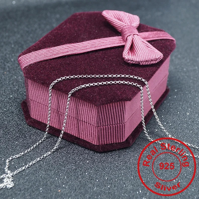 Wholesale Hot Sale 925 Sterling Silver  Rolo Chain Belcher Chains Necklaces