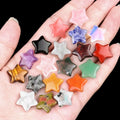 15mm Mini Star-Shaped Crystal Pentagram Stone 20-Color Natural Amethyst Palm Star Feng Shui Healing Gemstone Pocket Gifts
