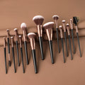 HMU Hot Selling Make up Brushes Black Gold Manufacturers OEM 7 10 15 Pcs Makeup Brush Set With Case