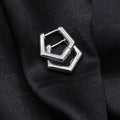 Wholesale Polygon Pentagon Earrings with Minimalist Style Earrings for Women Jewelry 925 Sterling Silver
