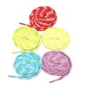 Custom Eco-Friendly Transparent Flat Pattern Colored Cotton+Polyester Braid Drawcord for Hoodie Shoes Bags & Garment