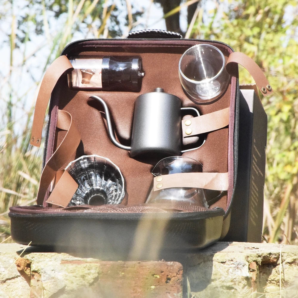 Ecocoffee Fashion Arabic Coffee Set with Pour Over Coffee Kettle Timer Scale Coffee Maker