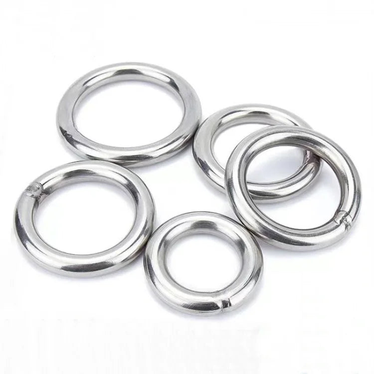 Wholesale Metal Stainless Steel Round Oval Ring Carabiner Snap Clip Open Hook  Buckle for Bags Garments
