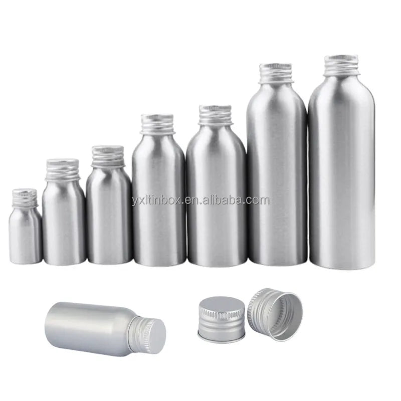 Luxury 50ml Silver Black Gold Aluminum Matte Finish Cosmetic Bottles for Perfume Shampoo Lotion Essential Oil Skin Care Spray