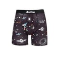 Wholesale Custom Plus Size Breathable Boxer Briefs Underwear Boxers Shorts Printed 3D Space Planets Front Open Crotch