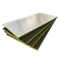 Modern Industrial Fireproof Fiberglass Heat Insulation 64kg/m3 50mm Aluminum Foil and Black Tissue Glass Wool Insulation Panel