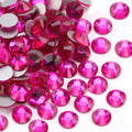 Yantuo Wholesale Hot Rose Rhinestones Non Hotfix Bulk Flatback Glass Rhinestones for Home Decoration Nail Art