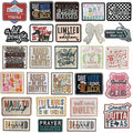 Wholesale Iron on Patches Mama Custom Designs Western Letters Embroidered Sew on Patch for Clothing Winner Stickers Logo Badges