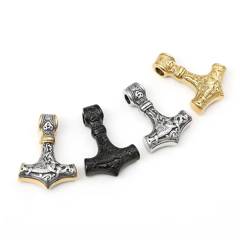 Hot Selling Thor Hammer Stainless Steel Pendant Viking Jewelry