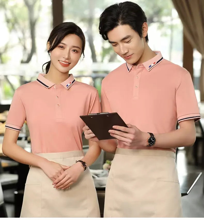 Wholesale Custom Work Wear Short Sleeve T-shirt Advertising Cultural Polo Shirt Enterprise Uniform Print Embroidery Polo Shirt
