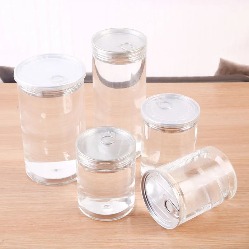 Custom Top Open Can Easy Pull Ring Jar with Lid 100-1000ml Food Grade Pull Ring Lid Cans for Food Canned Packing