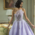 Jancember LSCZ34  2023 New Design Elegant Asymmetrical Mermaid Backless Organza Party Evening Dress