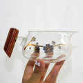 Tea Cup 300ml Heating and Thickening Gongfu Glass Fair Tea Cup With  Handle