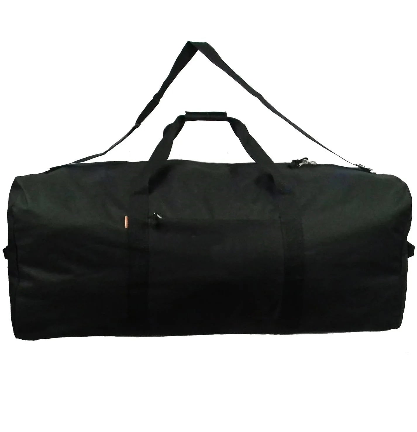 Free Customization Heavy-Duty Large Duffle Bag Unisex Sports Travel Gym Bag with Fashion Zipper Closure Black Large Capacity