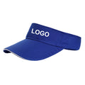 Wholesale Cotton Twill Adjustable Promotional Sun Visor Hat Cap With Elastic Band Outdoor Sport Fast Dry Visors for Men Women