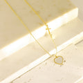Wholesale Fashionable Exquisite Mother's Day Pendants Gold Plated Stainless Steel Necklace Birthday Jewelry Gift for Ladies