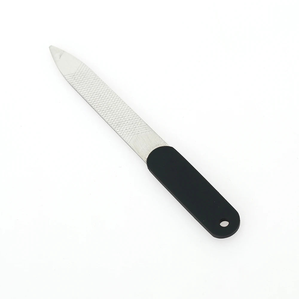 Wholesale Professional Mini Nail File Double Sided Stainless Steel TOE NAIL File with Custom Logo Manicure Tool-10 Pcs MOQ
