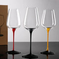 Hand Blown Crystal Clear Modern 401-500ml Goblet Red Wine Glass Custom Logo High Quality Long Stem Wine Glasses for Party
