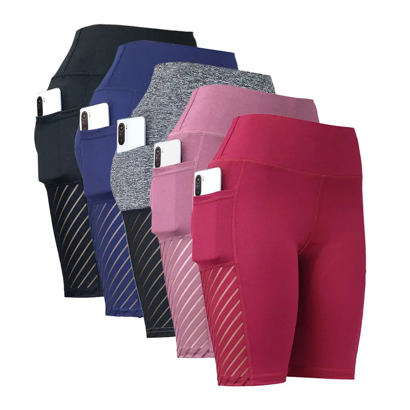 HBO- 5029 Popular New Arrival Women Leisure Yoga Pants Pocket Capris Printed With Pocket Women Customize logo