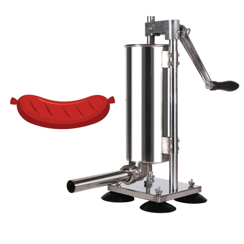 One Year Warranty Commercial  Sausage Machine 3L Sausage Stuffer Hot Dog Making with 4 Tubes