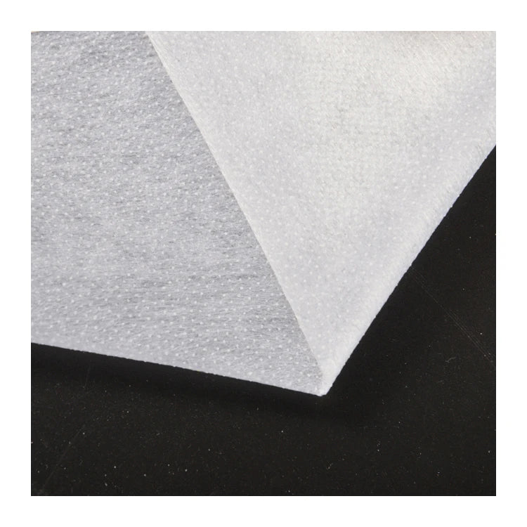 Wholesale Non Woven Double Dot Polyester Fiber Interfacing Fabric Fusible Interlining for Bag