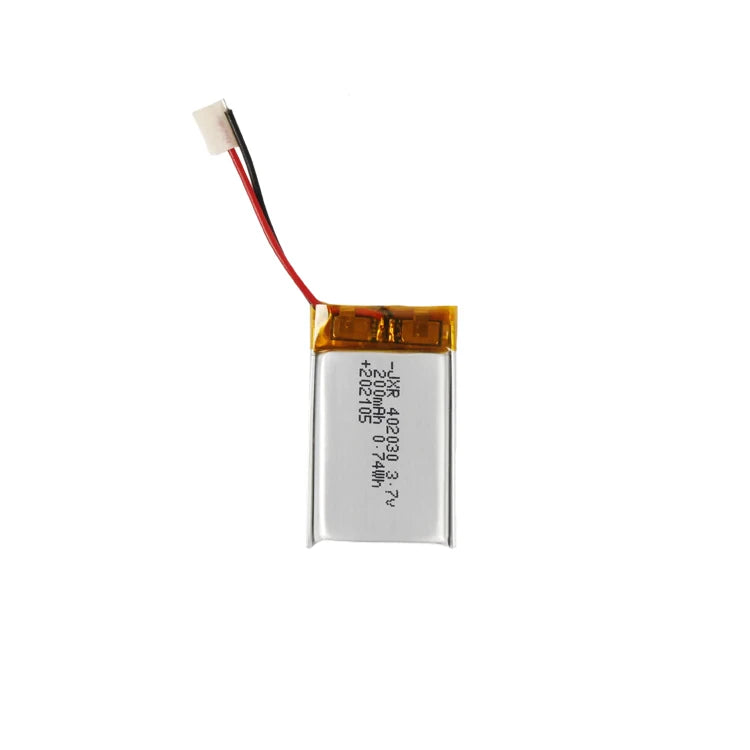 Kc for Lithium Polymer Battery 3.7v 402030 200mah Rechargeable Battery Cell 800-Cycle -20 to 55C for Wearable Device