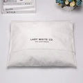 Custom Private White Envelope Cotton Canvas Clothes Pillow Pouch Bag Cosmetic Dust Pouch
