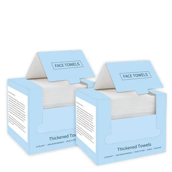 Disposable Clean Face Towelette Facial Washcloth Makeup Remover Dry Wipes Ultra Soft Face Cleansing Towel