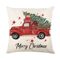 Christmas Pillow Case Letter Pillow Case Christmas Cushion Cover Sofa Pillow Elk Santa Cushion Cover Decoration Pendulum