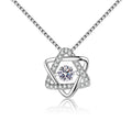 S925 Sterling Pentagram Star Moissanite Pendant Necklace Advanced Gold Silver Plated Engagement Anniversary Pearl Choker Jewelry