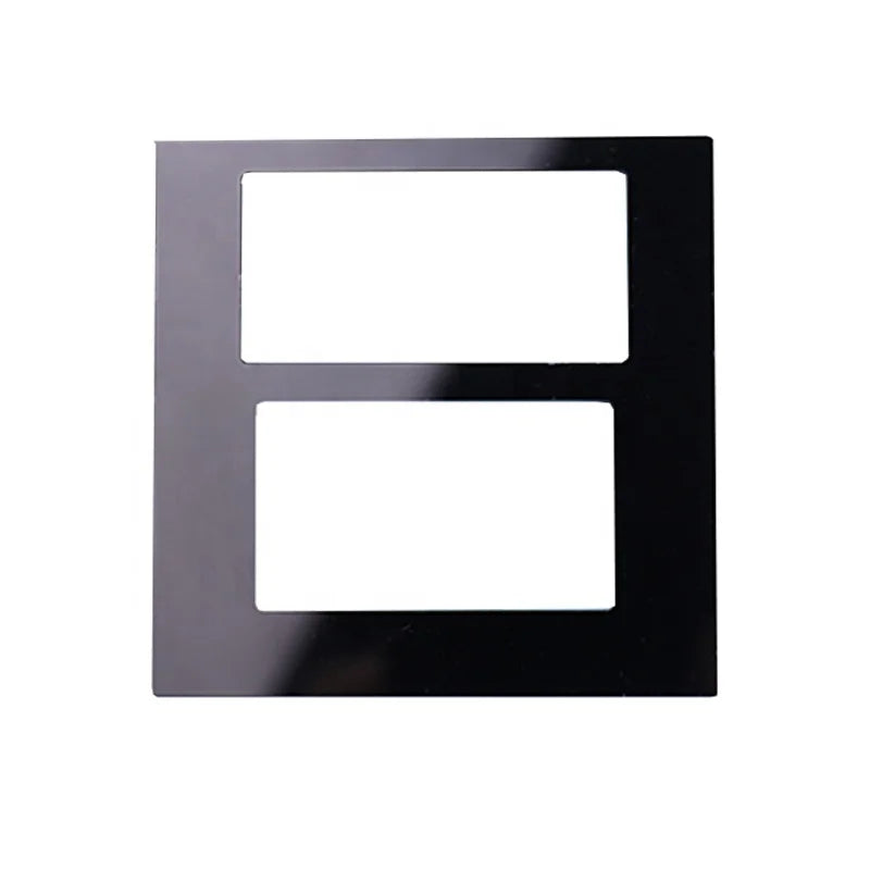 customization0.4mm 0.5mm 0.7mm 1mm 1.1mm 1.5mm 2mm Tempered Glass Black Frame Silk Screen Printed Glass For Lcd
