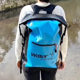 PVC 25L Foldable Waterproof Dry Bag Motorcycle Riding Backpack Outdoor Sport Camping Hiking Rafting Diving Swimming Fishing Bags