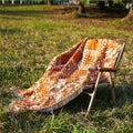 Reasonable Price Brown Colors Picnics Throw Rugs Woven Blanket Custom Design Custom Woven Blanket