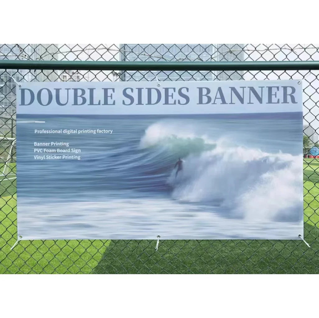 UV Double Sided Printing Wall Advertisement Hanging Perforated PVC Vinyl  Banner