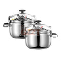 Pressure Cooker 25liter Aluminium Stainless Steel Quick Cooking Two Handles Stew Soup Pot Kitchen Cookware Cooking Steamer Tool