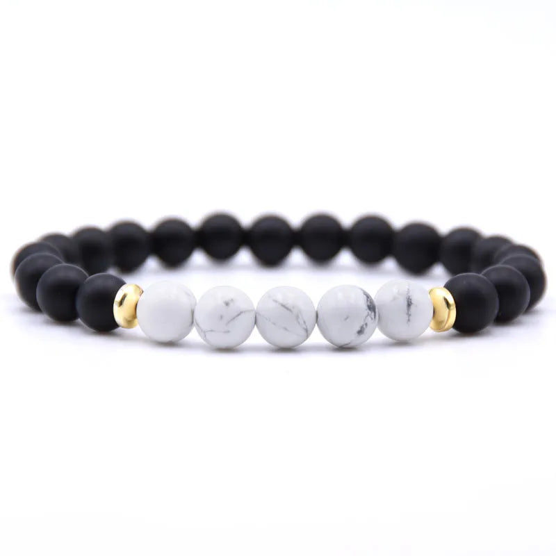 Natural Gemstone Hamsa Hand Beaded Stretch Bracelet Eye Charms Pendant 8mm Stone Protection Healing Crystal Stretch Beaded
